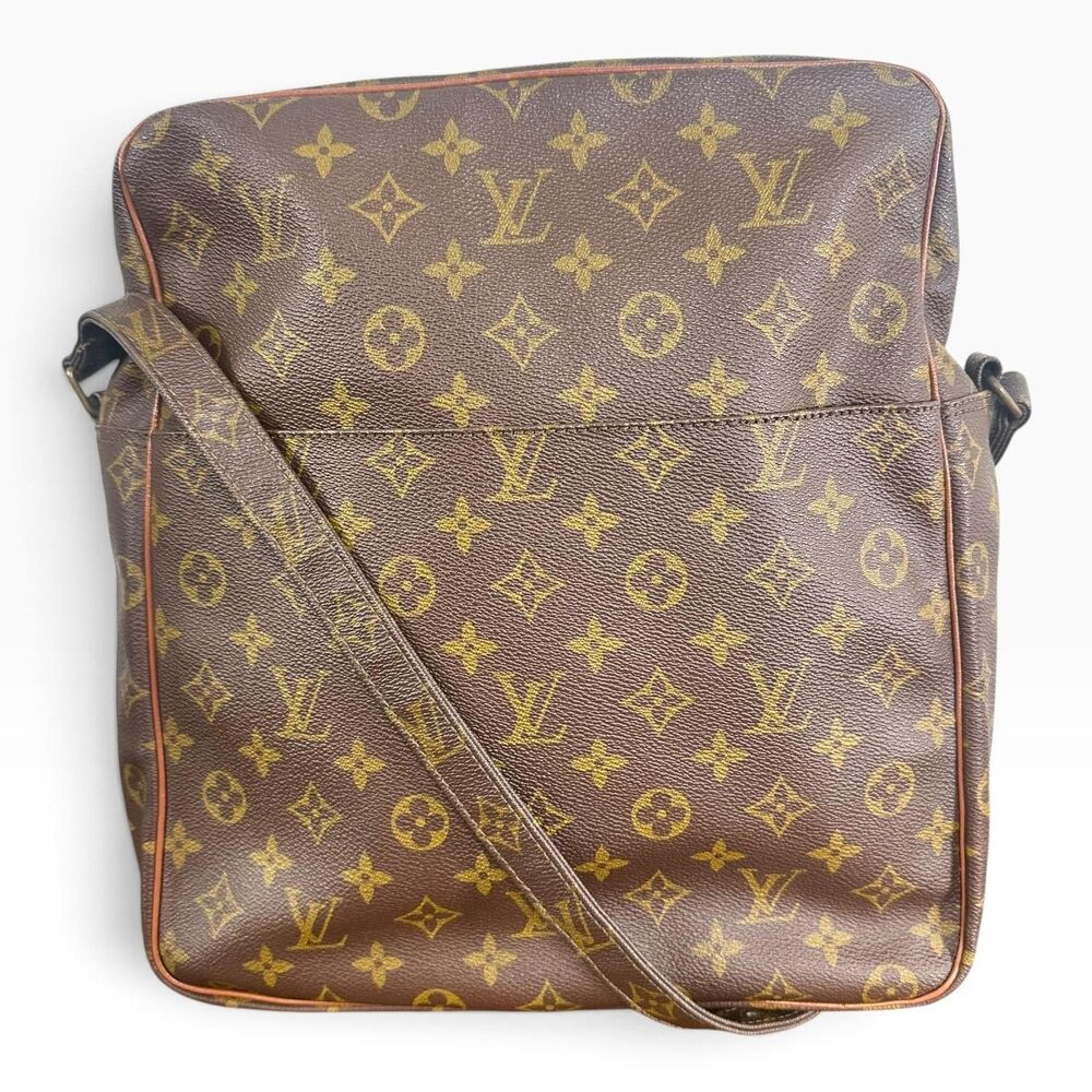 Louis Vuitton Vintage Marceau Monogram Crossbody Bag Brown Canvas France